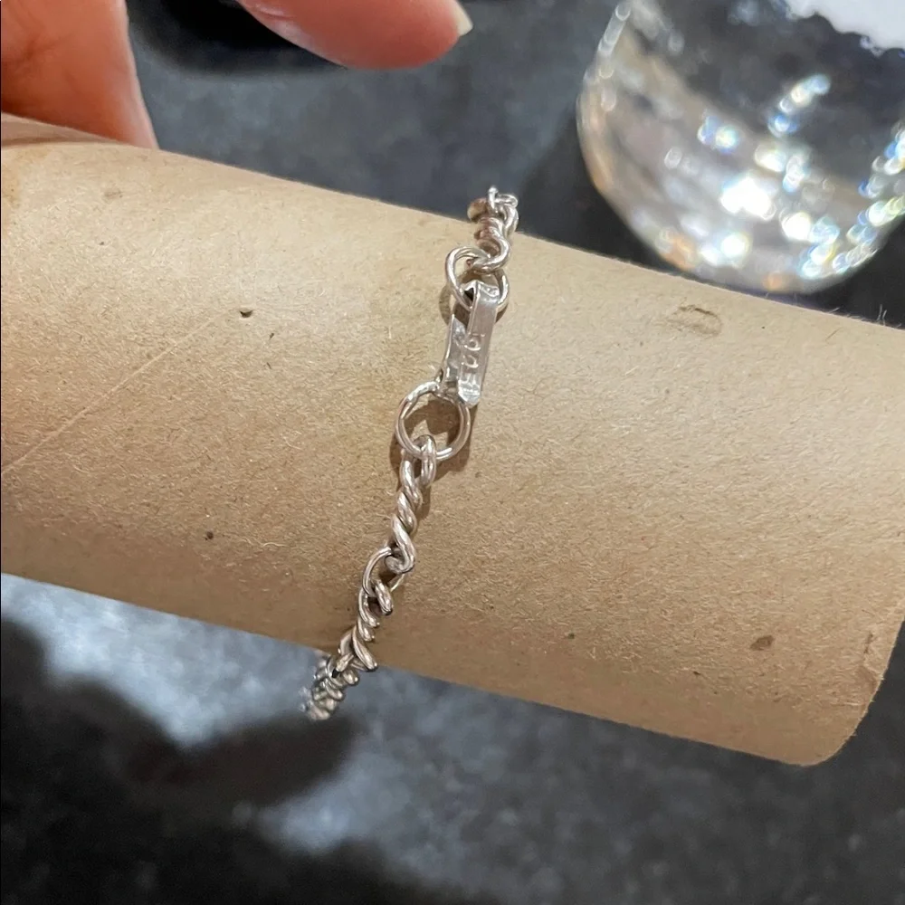Sterling Silver Chain Bracelet - Picture 4 of 7